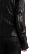 Isaac Sellam | SS26 - High Neck Lambskin Leather Jacket, IMPARABLE