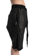 Isaac Sellam | SS26 - Fractured Lambskin Shorts, DECONTRACTE