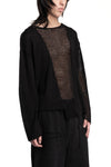 Professor.E | SS26 - Open Knit Panel Sweater, 26SS-PE-KT-01