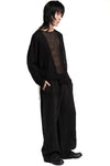 Professor.E | SS26 - Open Knit Panel Sweater, 26SS-PE-KT-01