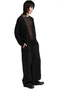 Professor.E | SS26 - Open Knit Panel Sweater, 26SS-PE-KT-01