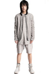 69 by Isaac Sellam | SS26 - Anatomical Pattern Structure Cotton Bomber Jacket, Alu ANATOMIQUE