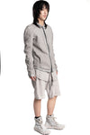 69 by Isaac Sellam | SS26 - Anatomical Pattern Structure Cotton Bomber Jacket, Alu ANATOMIQUE