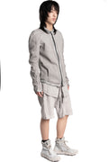 69 by Isaac Sellam | SS26 - Anatomical Pattern Structure Cotton Bomber Jacket, Alu ANATOMIQUE
