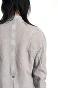 69 by Isaac Sellam | SS26 - Anatomical Pattern Structure Cotton Bomber Jacket, Alu ANATOMIQUE