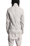 69 by Isaac Sellam | SS26 - Structured cotton high neck jacket, Alu ASYMETRIQUE