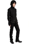69 by Isaac Sellam | SS26 - Structured cotton high neck jacket, Black ASYMETRIQUE