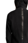 69 by Isaac Sellam | SS26 - Structured cotton high neck jacket, Black ASYMETRIQUE