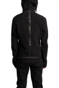 69 by Isaac Sellam | SS26 - Structured cotton high neck jacket, Black ASYMETRIQUE