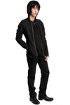 69 by Isaac Sellam | SS26 - Anatomical Pattern Structure Cotton Bomber Jacket, Black ANATOMIQUE