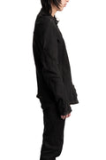 69 by Isaac Sellam | SS26 - Anatomical Pattern Structure Cotton Bomber Jacket, Black ANATOMIQUE