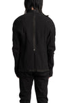 69 by Isaac Sellam | SS26 - Anatomical Pattern Structure Cotton Bomber Jacket, Black ANATOMIQUE