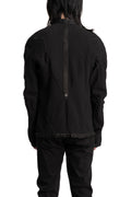69 by Isaac Sellam | SS26 - Anatomical Pattern Structure Cotton Bomber Jacket, Black ANATOMIQUE