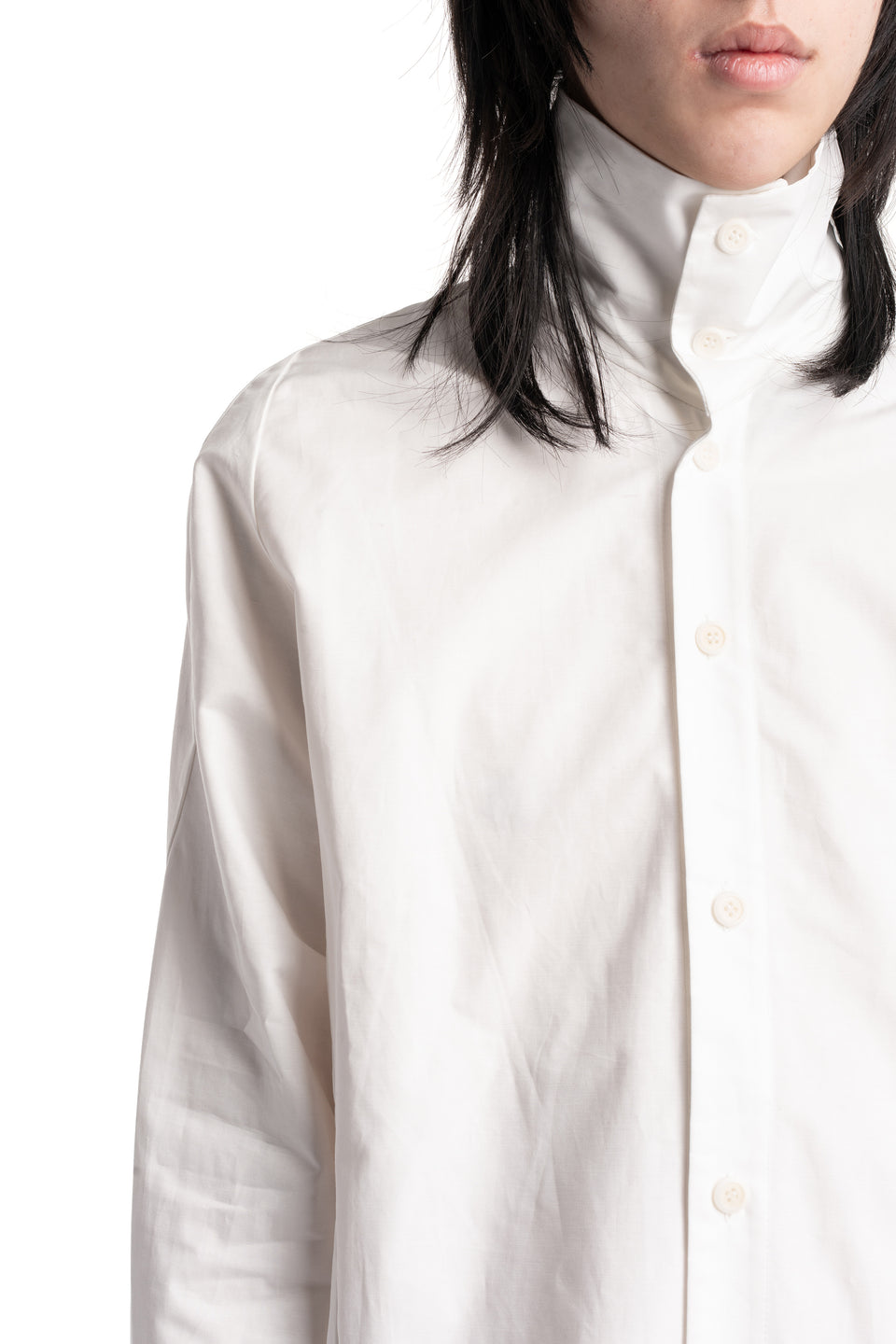 High Collar Button Shirt