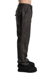Blackmerle | SS26 - Ink-Coated Flax Trousers, 261-B02-500IC