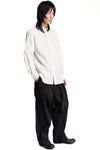 Forme D'Expression | SS26 - Crinkled Cotton Dapper Shirt, White US037-F03E