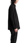 Forme D'Expression | SS26 - Cotton Dapper Shirt, Black US037-FC7B