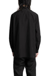 Forme D'Expression | SS26 - Cotton Dapper Shirt, Black US037-FC7B
