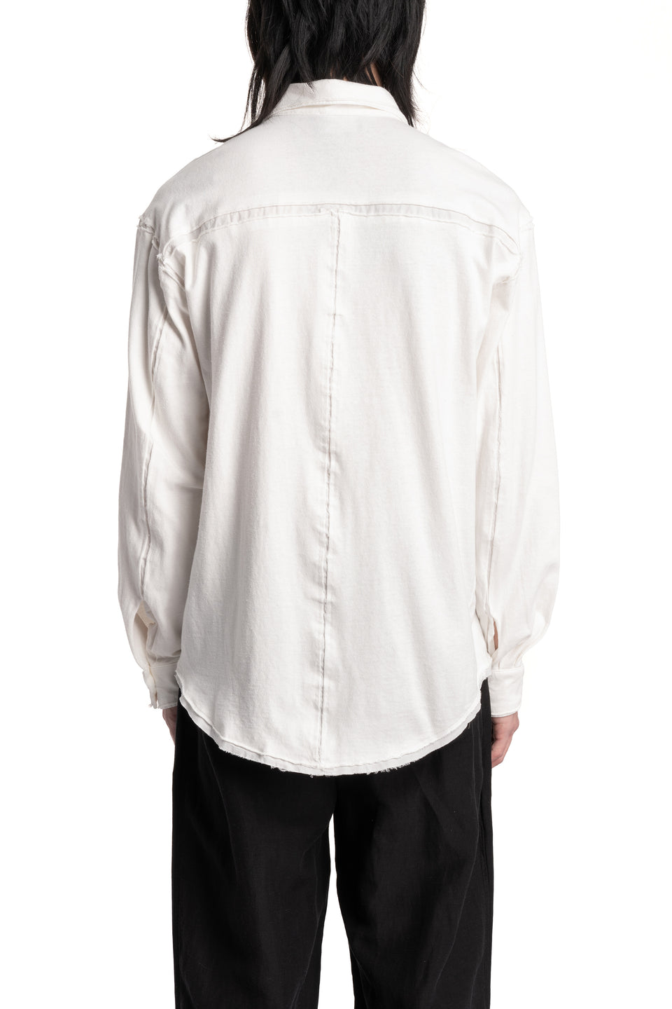 Jersey cotton shirt, White