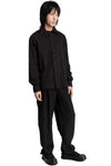 Andrea Ya'aqov | SS26 - Oversized cotton shirt, Black 26MGUW16