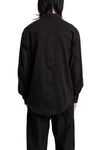 Andrea Ya'aqov | SS26 - Oversized cotton shirt, Black 26MGUW16