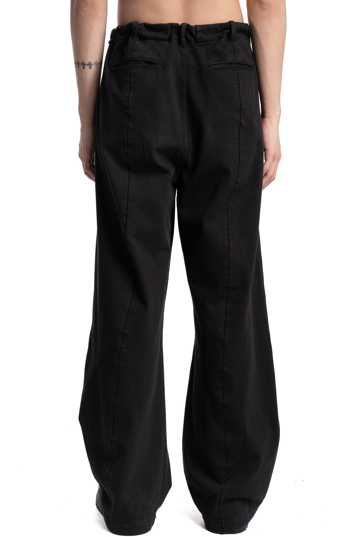 Andrea Ya'aqov | SS26 - Wide cotton jersey pants, 26MGOW11
