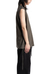Andrea Ya'aqov | SS26 - Relaxed tank top, Smoked brown 26MOPW20