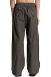 Andrea Ya'aqov | SS26 - Wide cotton poplin pants, Smoked brown 26MPAP24