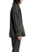 Woven Linen Over Shirt, Muted Green