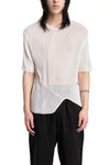 Lightweight knit tee, White SS26 M1268
