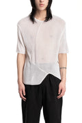 Lightweight knit tee, White SS26 M1268