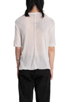 Lightweight knit tee, White SS26 M1268