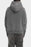 Thom Krom | AW25 - Hooded raglan sweater, Used grey MS187