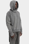 Thom Krom | AW25 - Hooded raglan sweater, Used grey MS187