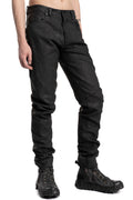 Slim Fit Coated Jeans, Cracked