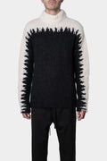 Thom/Krom | AW23 - Contrast turtleneck knit pullover