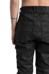 Regular Fit Coated Jeans, Black Leather