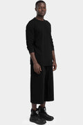 Thom Krom | AW25 - Ribbed 3/4 sleeve t-shirt, MTS895 Black