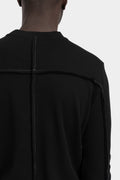 Thom Krom | AW25 - Ribbed 3/4 sleeve t-shirt, MTS895 Black