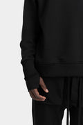 Hooded raglan sweater, Black