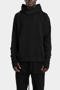 Hooded raglan sweater, Black