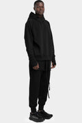Hooded raglan sweater, Black