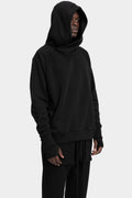 Hooded raglan sweater, Black