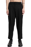 Woven wool pleat pants