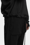 Thom Krom | AW25 - Oversized hood sweater, Black MS186