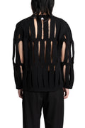 Comme des Garçons Homme Plus |  SS26 - Slit Cut-Out Knit Sweater, N004