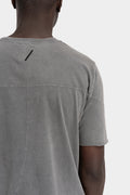 Thom Krom | AW25 - Cotton stitch detail t-shirt, Used grey MTS872