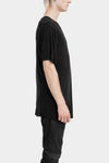 69 by Isaac Sellam | AW25 - Staple spine detail cashmere blend t-shirt, Black