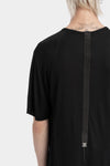 69 by Isaac Sellam | AW25 - Staple spine detail cashmere blend t-shirt, Black