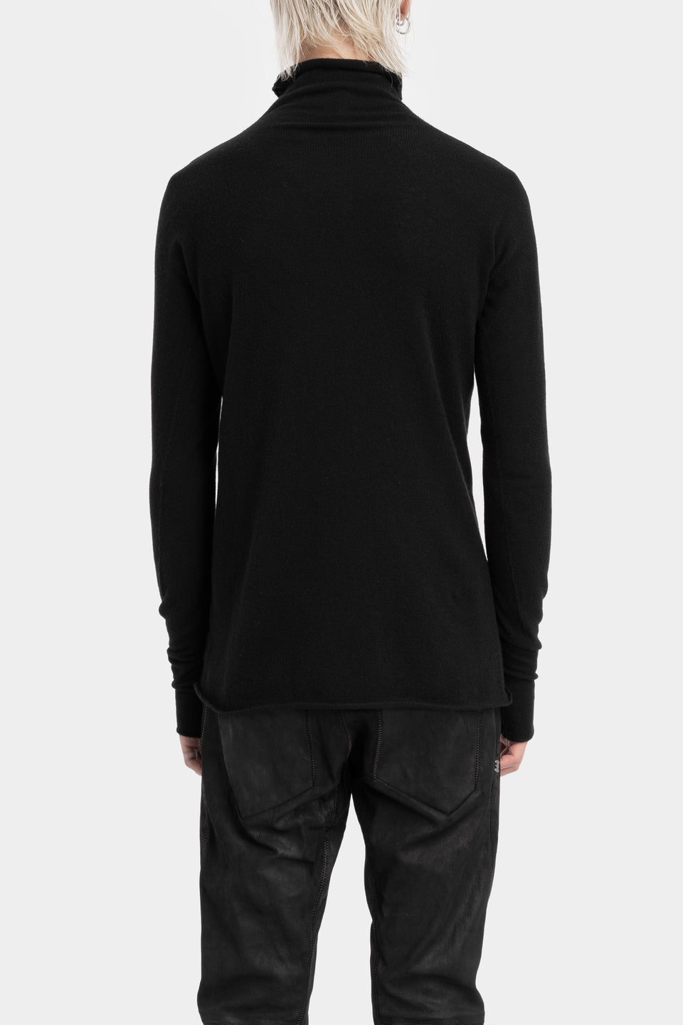 High neck cashmere pullover
